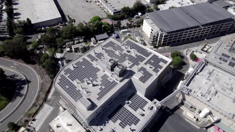 Takeda-health-care-headquarters,-solar-on-roof,-alternative-renewable-energy,-Glendale