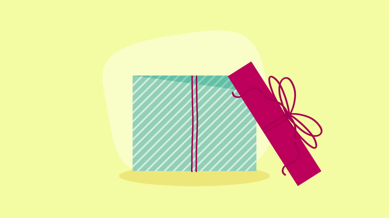 개방된 선물 상자