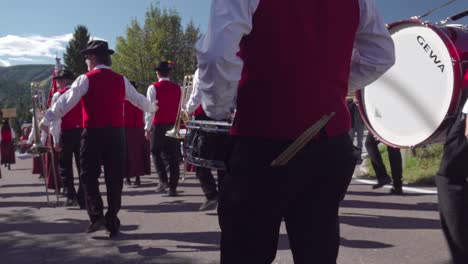 traditional marching band parade