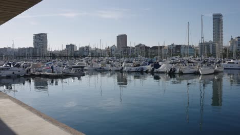 boats in the marina port of alicante, costa blanca, spain, mediterranean