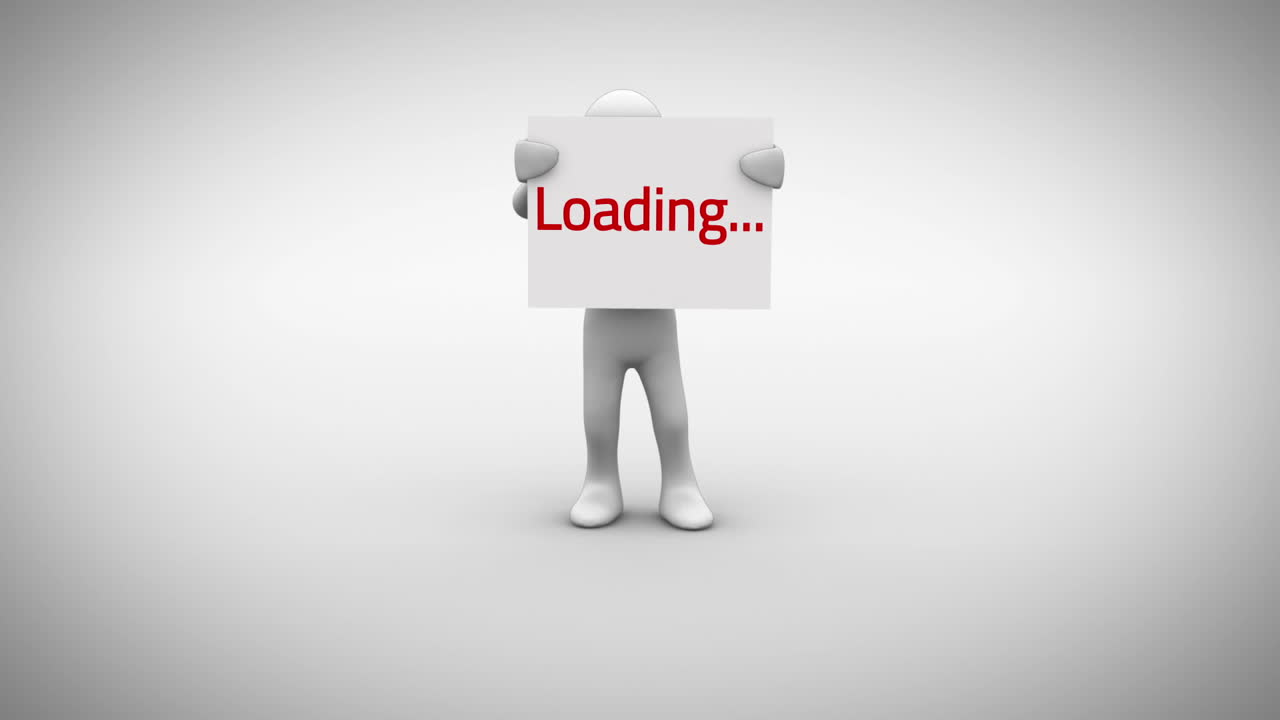 signo de retención de carácter blanco que dice carga