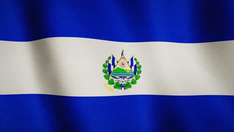 el salvador background flag waving in the wind - seamless video animation