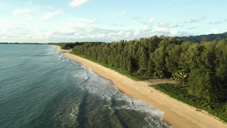 Low-Aerial-Flyover:-Khao-Lak-Beach-In-Thailand