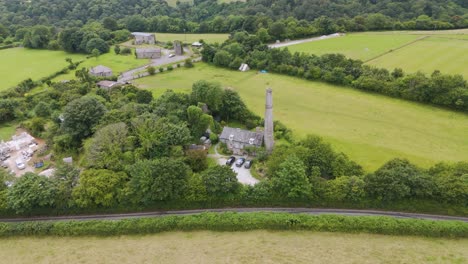 aerial view of countryside landscape