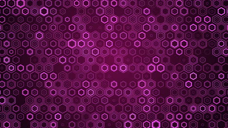 abstract background of hexagon geometric surface. loop hexagonal grid pattern animation.