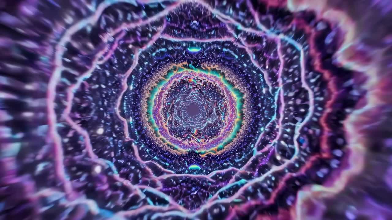 Abstrakcyjny tunel psychedeliczny