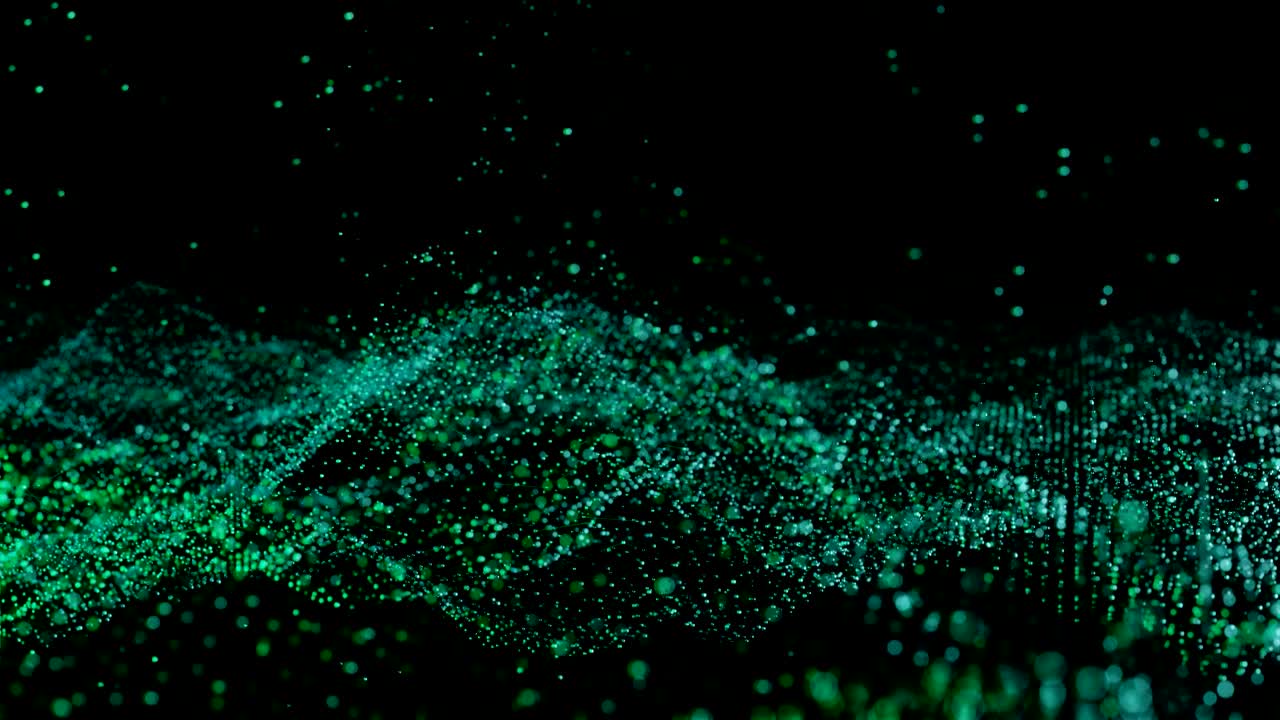 추상적인 녹색 점들의 스