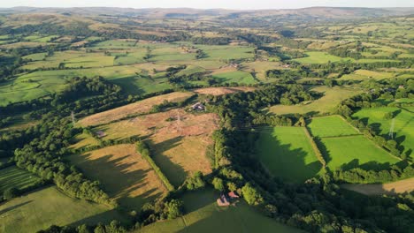 the stunning spiritual cloud at bosley on a full moon weekend at sunset , staffordshire uk - drone clockwise rotate