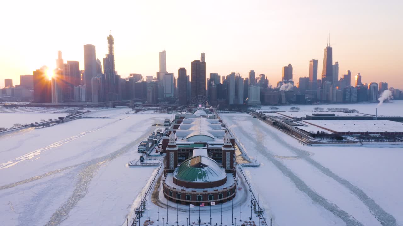 Vortice polare del 2019 - Navy Pier, Chicago, Illinois.