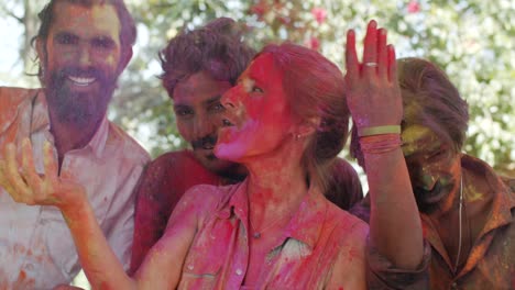 holi is a popular ancient hindu festival, originating from india