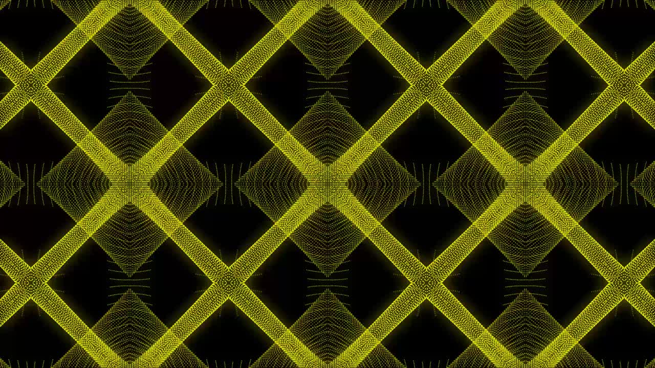 Yellow color Pattern gothic design animation motion graphics