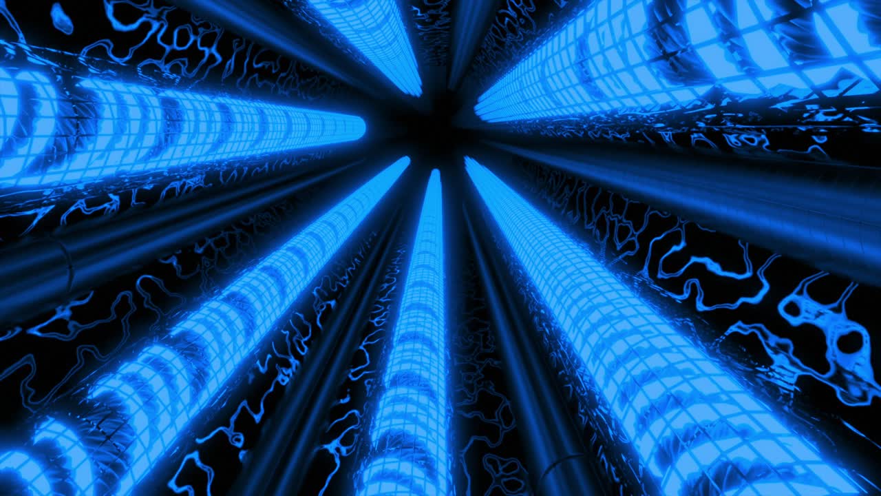 Abstract Glowing Tunnel