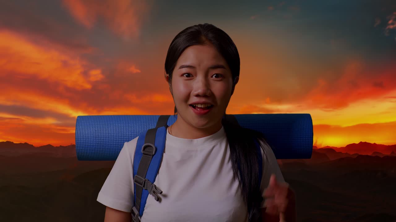 해가 뜨고 해가 지면 흥분한 산책객