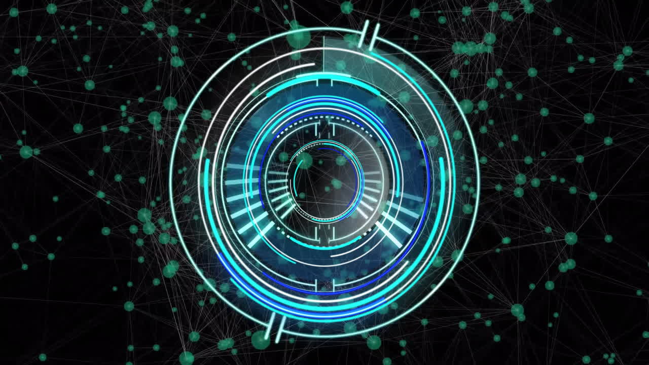 범위 스캐닝을 통해 아이콘으로 연결 네트워크의 애니메이션