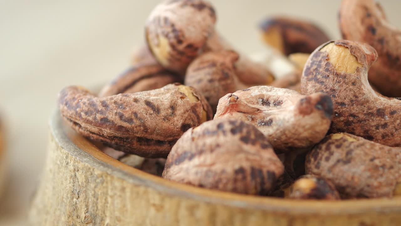 Close-up of Roasted Cashew Nuts