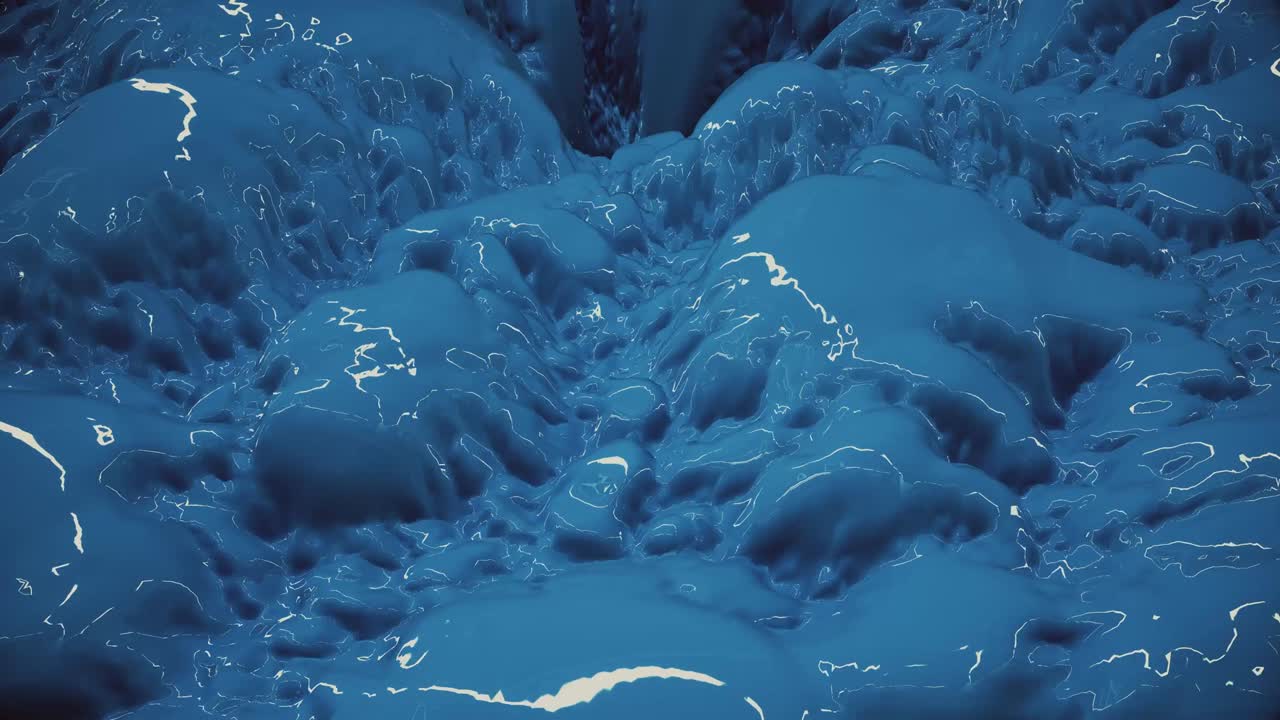 추상적인 움직이는 점액. 루프 된 배경