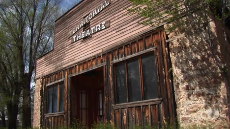 medium shot of an oldwest style territorial theater 2