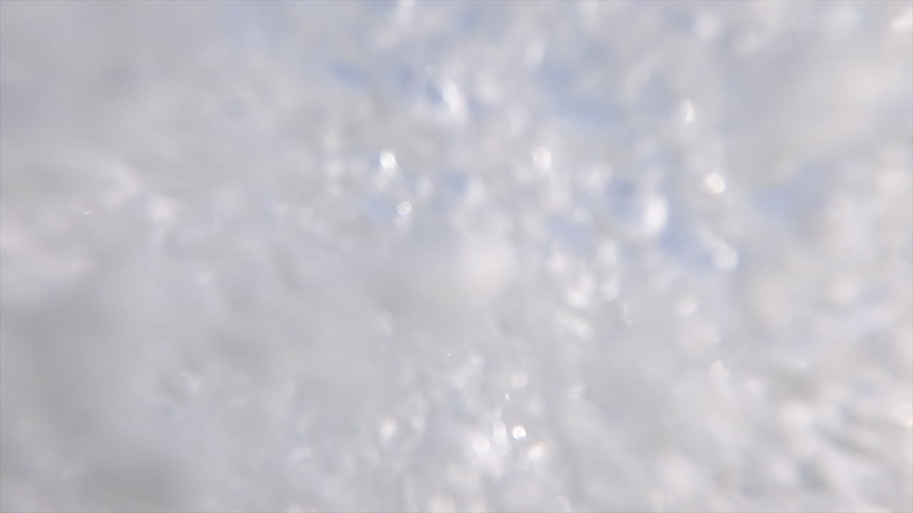 View of the waves and bubbles of the sea