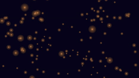 misteriosa simetría círculos flotantes en un fondo oscuro