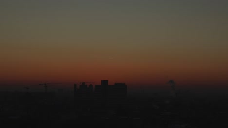 timelapse of the sunset over the west of berlin, germany