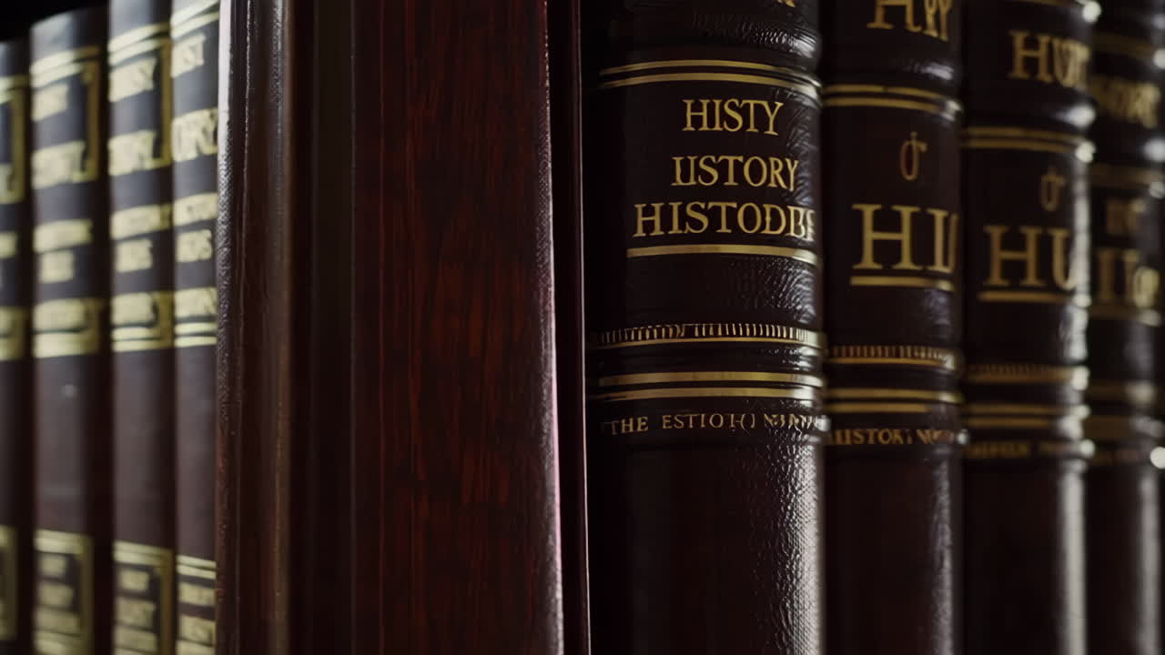 Close-up of Books on a Shelf