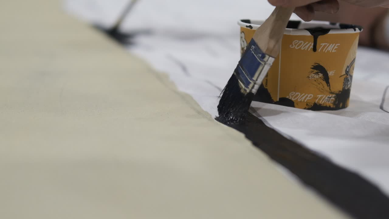 Tip of the Brush From Slow Motion