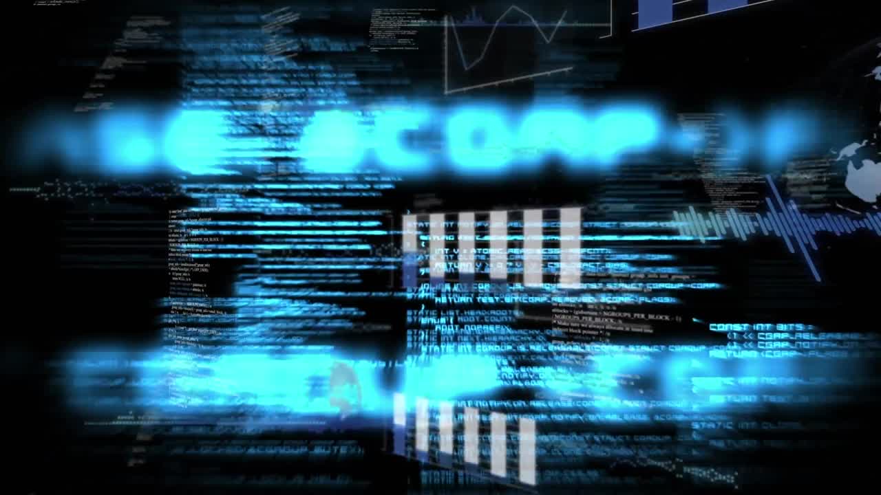 Animation of multiple graphs and globes over looping programming language