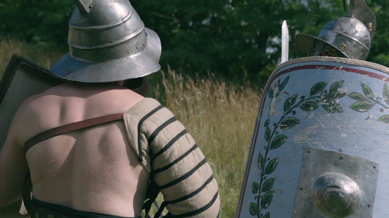 Roman Gladiators in Combat