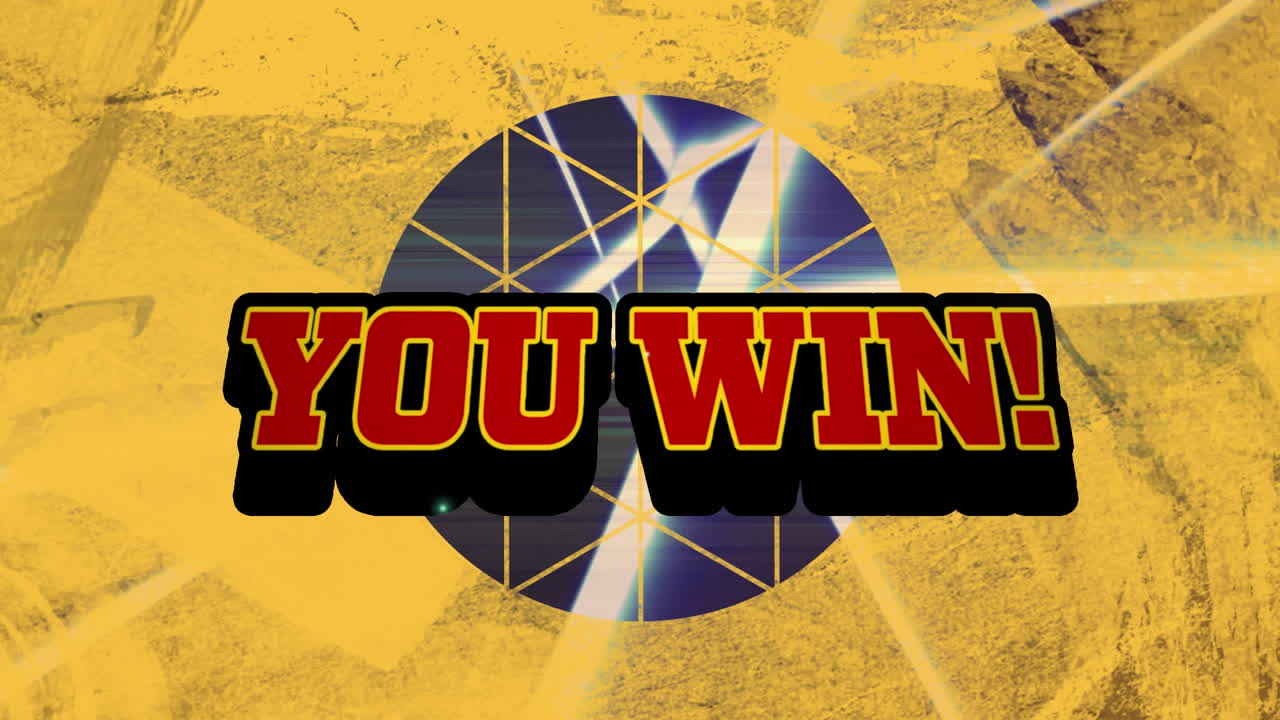 검은색 배경의 모양 위에 텍스트를 이기는 애니메이션