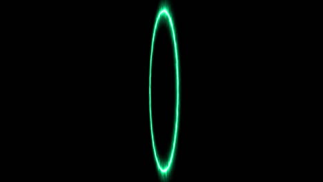 blue green ring glowing electric animation motion graphics