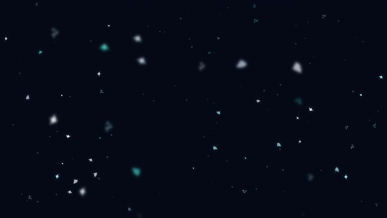 Abstract Floating Particles on Dark Background