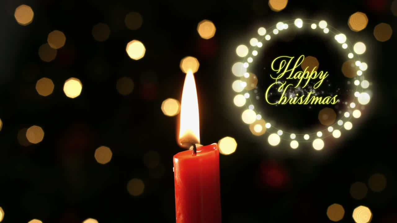 feliz navidad en un marco brillante