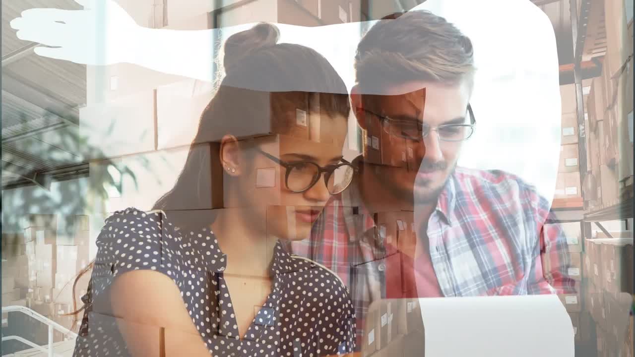 animación de fórmulas matemáticas sobre una escolar usando auriculares vr