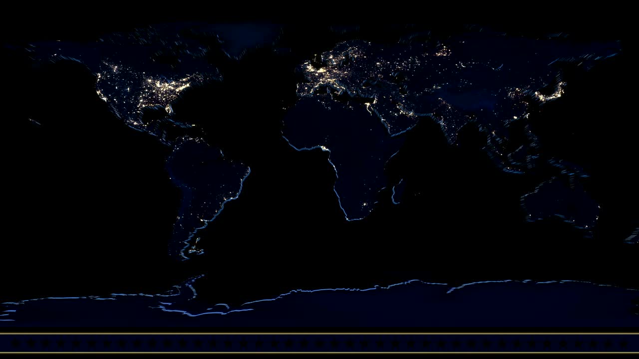 News Backdrop World Map Animation