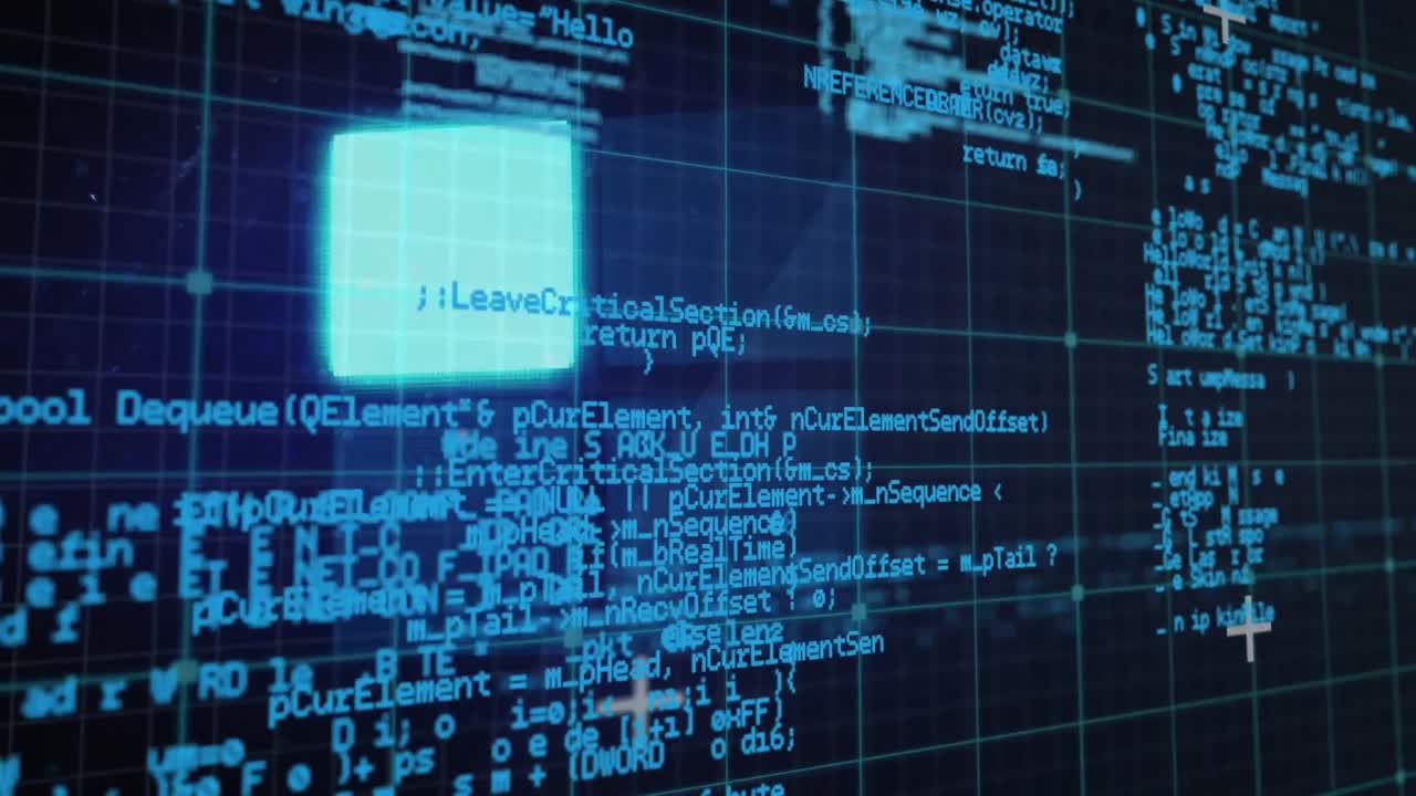 animación del anillo de carga de datos sobre el procesamiento de datos