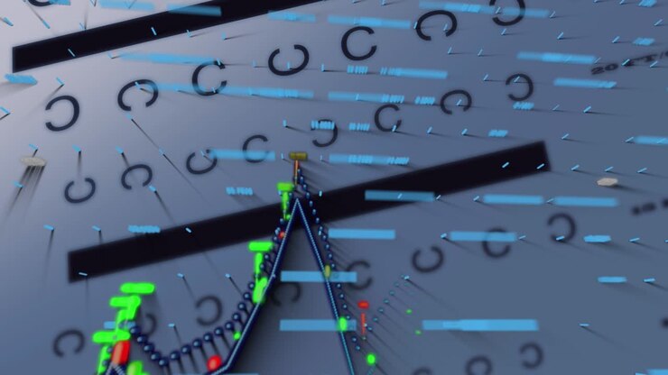 Animation graphs and data processing over eyesight test interface