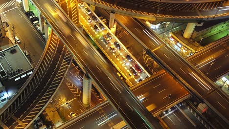 4k.time lapse time lapse traffic of the expressway, motorway and highway in osaka japan