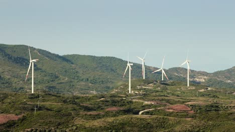 Wind-turbine-valley-on-Datça-peninsula-of-Turkey-as-green-energy-countryside-supply