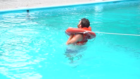 drowning kid being tossed a lifesaver