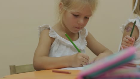 preschool preparation lesson at learning center