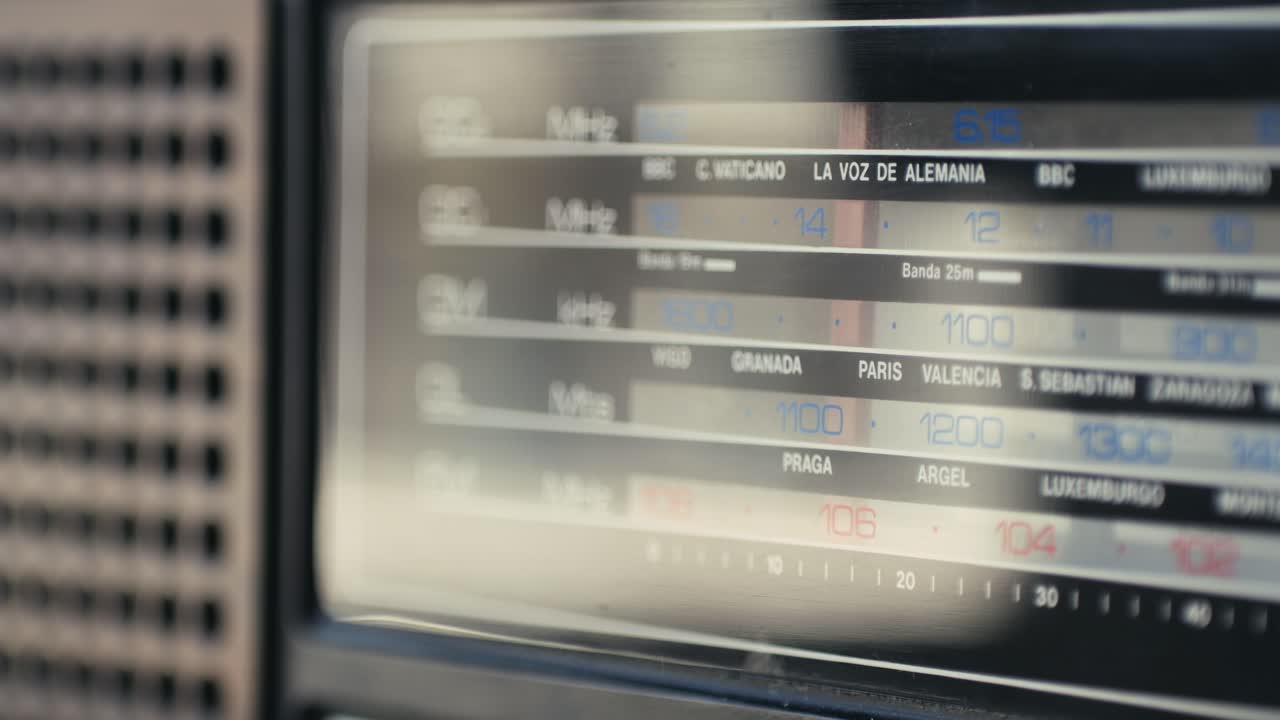 Vintage Analog Radio Display