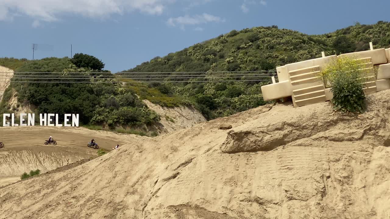 Motorcycle race, at Glen Helen