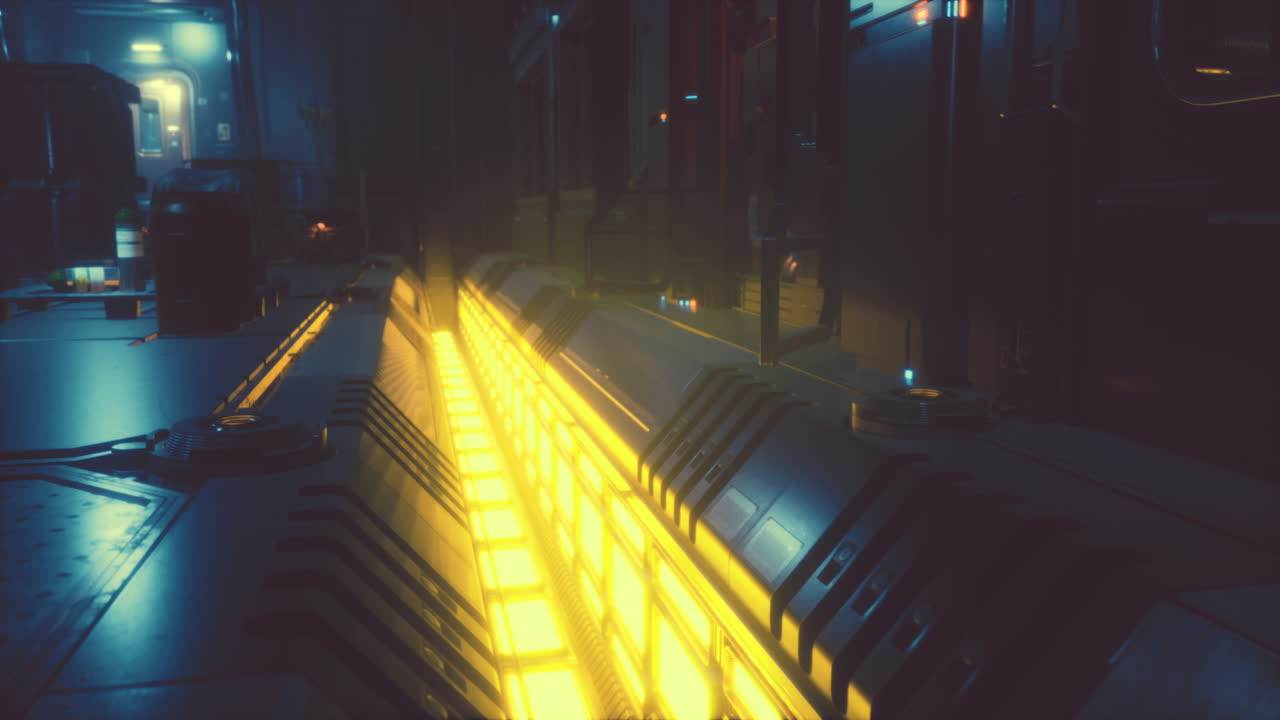 el corredor futurista de la ciencia ficción