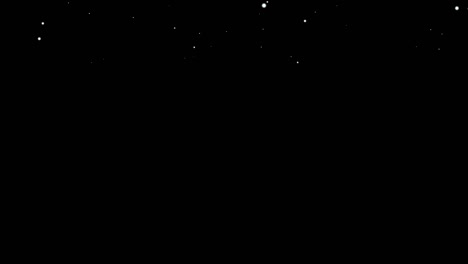 caída de pequeñas y grandes animaciones de nieve en fondo negro 60 segundos, video 4k