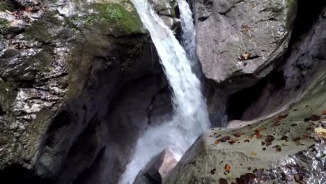 Spectacular-waterfalls-and-carved-rocks-in-the-Seisenbergklamm-in-Austria