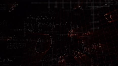 mathematical formulas moving dark background 4k