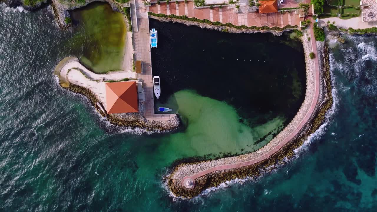 capitan kidd yacht club y marina, la romana, república dominicana vista aérea