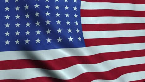 Ondear-La-Bandera-De-Estados-Unidos---América