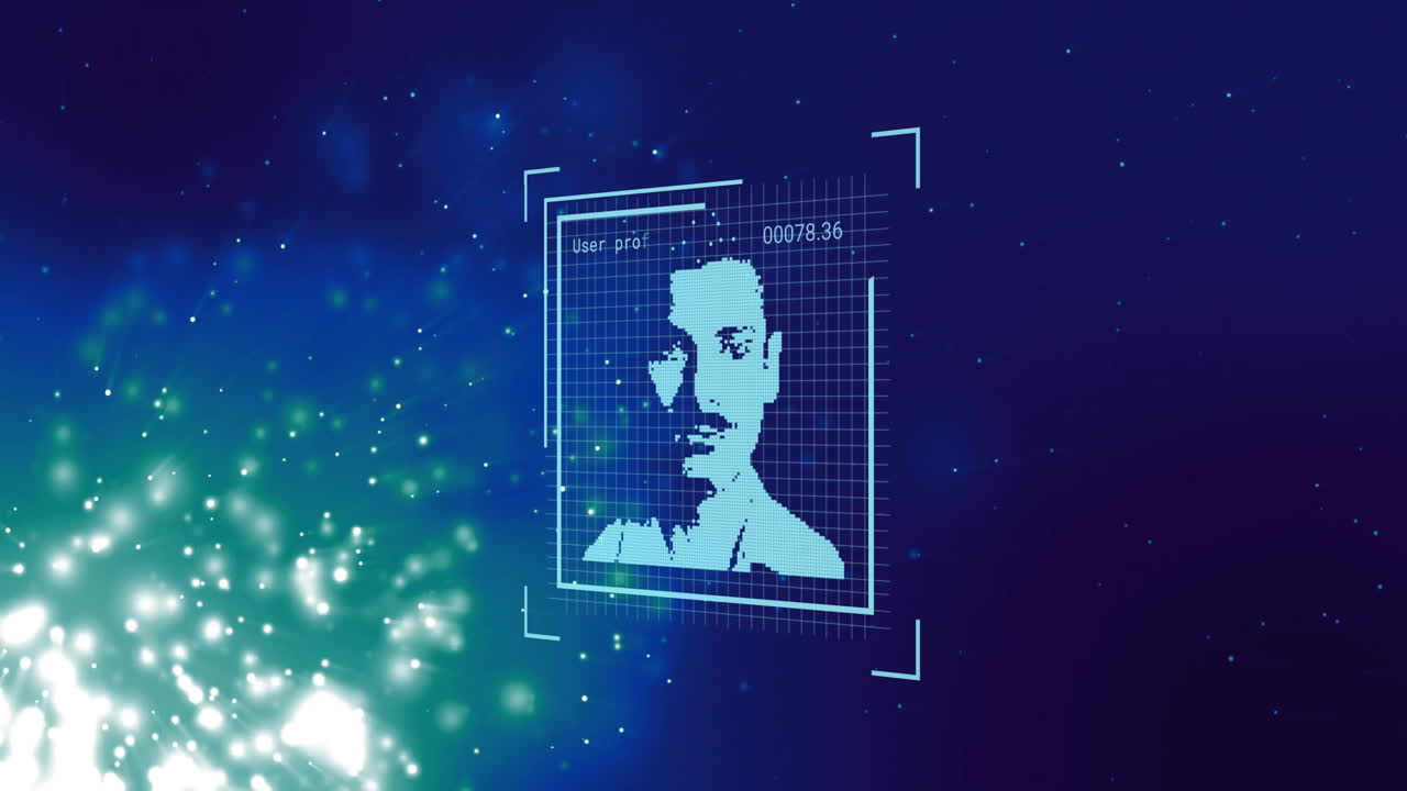 Animation of people icons over light spots