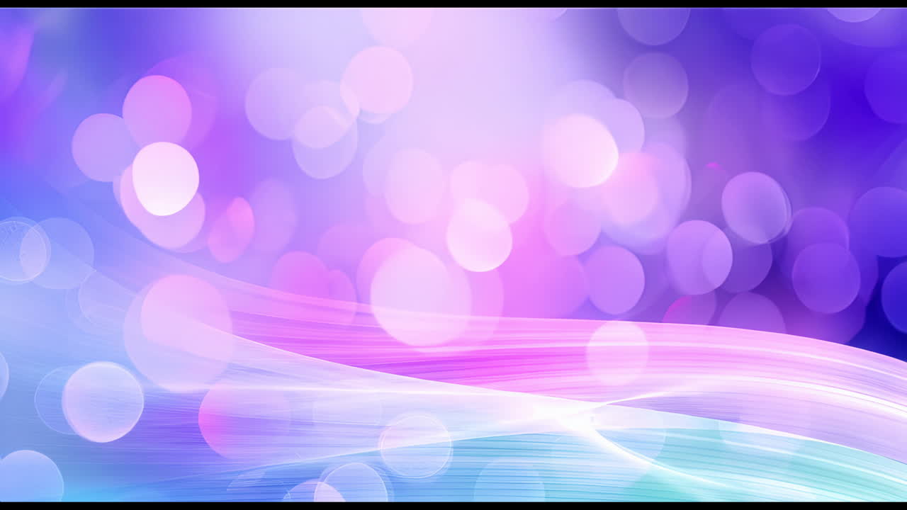 Animation of blue and white shapes moving on blue background